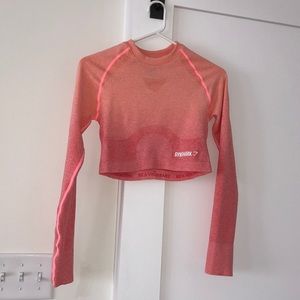 Ombré gymshark long-sleeve crop